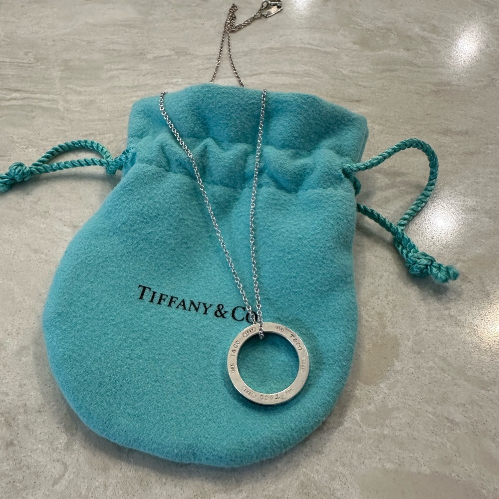 Tiffany & Co. 1837 Round Circle Pendant in Sterling Silver